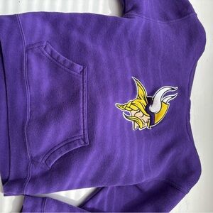 NFL Purple and Yellow Hoodie with Viking Graphic
